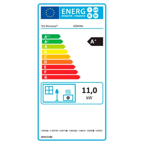 Image sur Poêle à granulés 11 kW Dómina, Élégance classique et haute performance